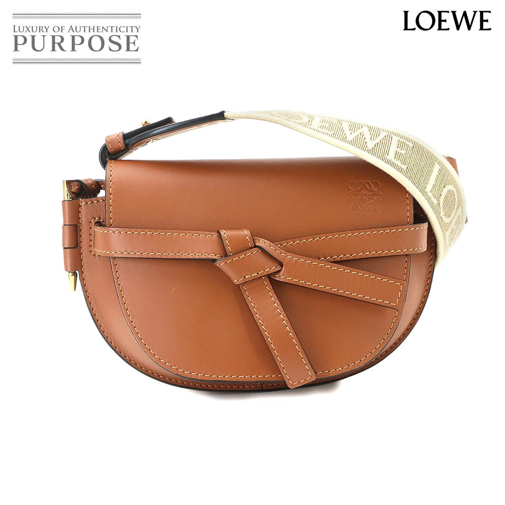 Loewe Gate Dual Leather Shoulder Bag Brown